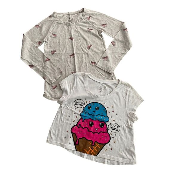 8 Pc Girls Mixed Lot Set - Size 10-10/12 L - 3 Tops, 1 Skirt, 1 Overall, 3 Jeans - Picture 4 of 11